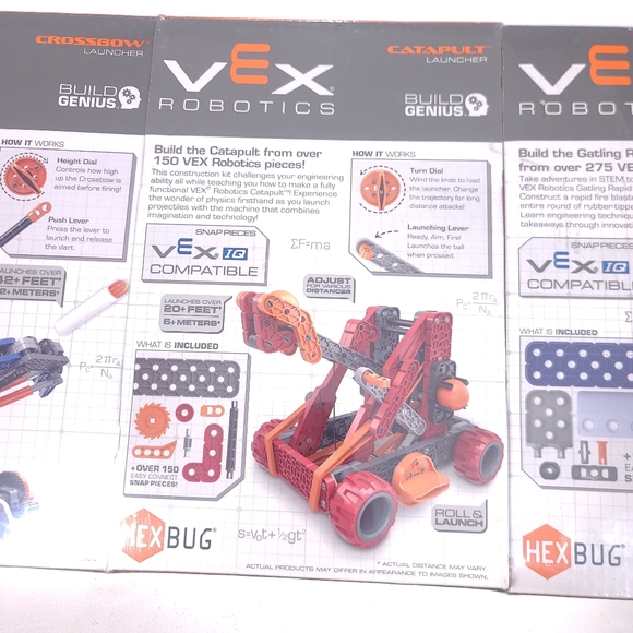 VEX Robotics HexBUG 3 Pack Dart Shooter Launchers STEM Construction Kit Bundle - Picture 6 of 10